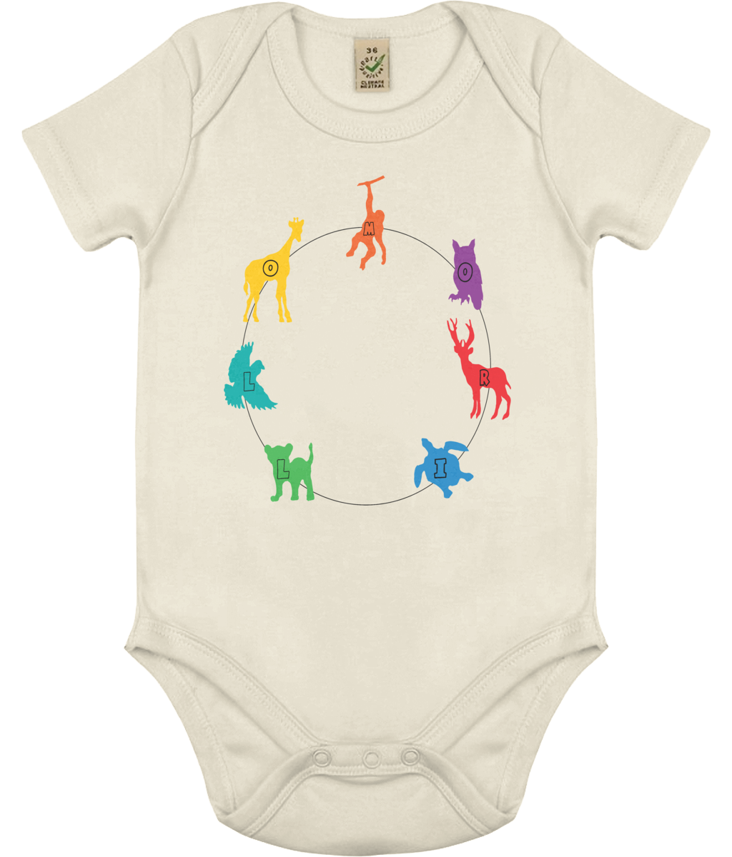 BABY ANIMAL ORGANIC COTTON BODYSUIT Children Clothing - MORILLO ENTERPRISE 