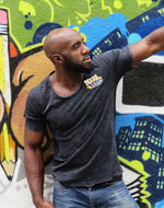 GRAFFITI ART EMBROIDERED WIDE NECK T-SHIRT Shirts, Wide Neck - MORILLO ENTERPRISE 
