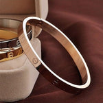 Trendy Crystal Rose Gold Silver Bracelet for Women Bangle Lover Bracelet Jewelry Titanium Love Bracelet Bangle Pulseiras B17008 Trending products - August 2018 - MORILLO ENTERPRISE 