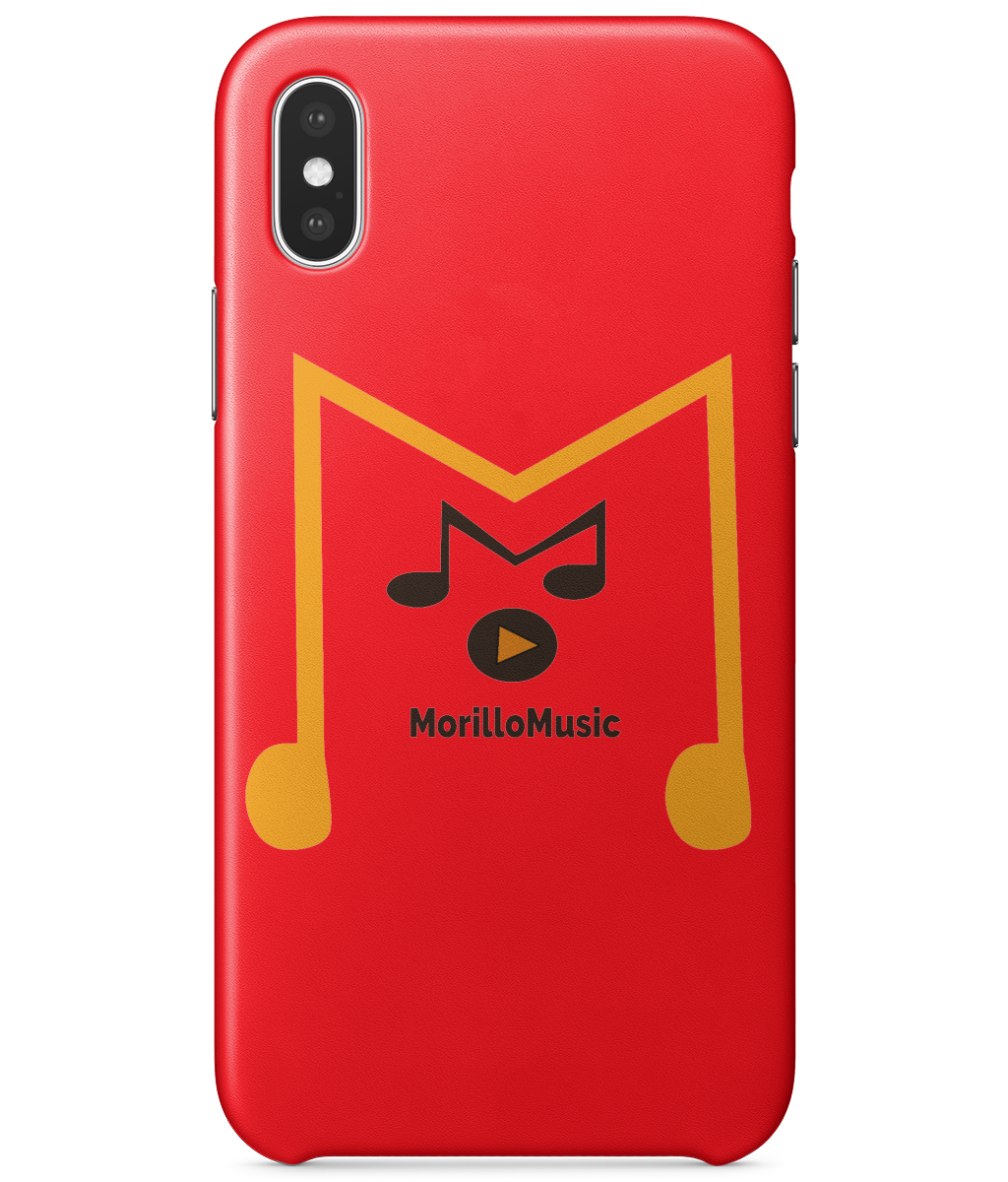 IPHONE X FULL WRAP CASE MORILLO MUSIC LOGO Phone Cases - MORILLO ENTERPRISE 