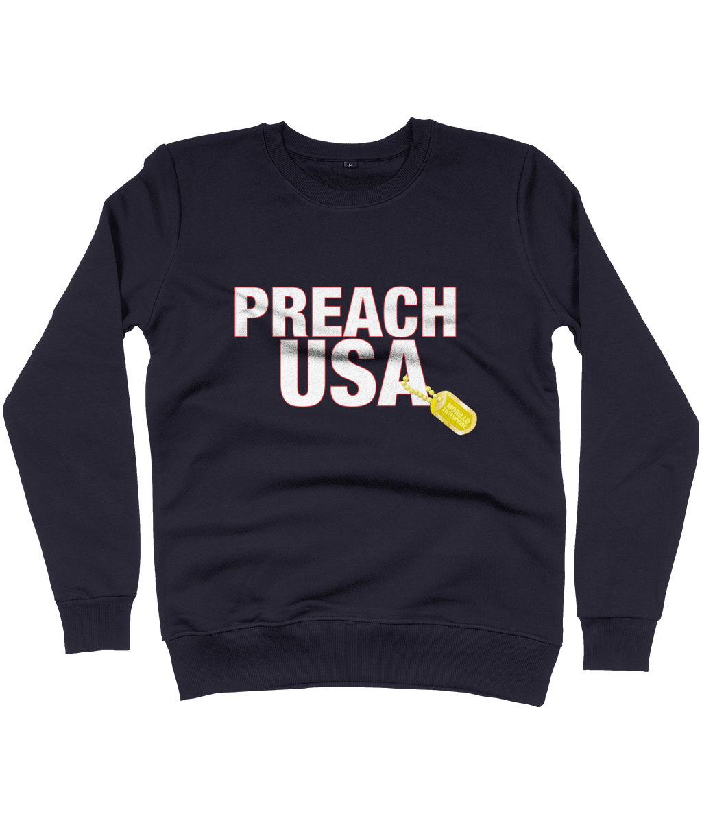 PREACH USA LOGO SWEATSHIRT Clothing - MORILLO ENTERPRISE 